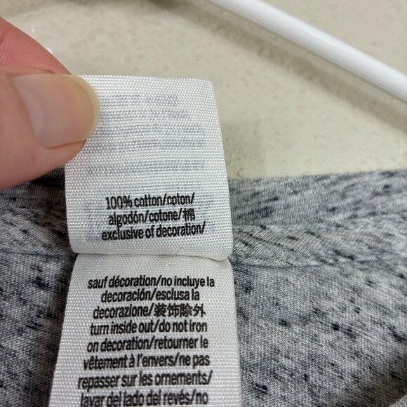 PINK Sequin Spellout Bling Tee Heathered Gray Size XS - Picture 5 of 6